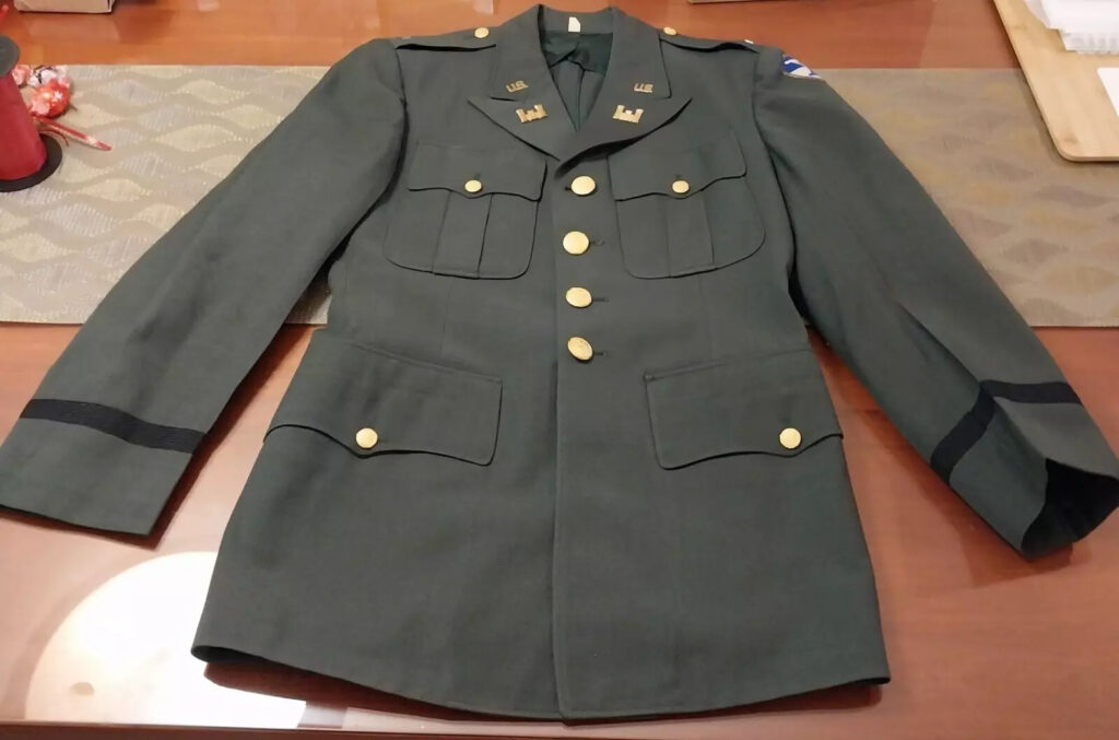 Authentic WWII US 10th Army Corp of Engineers Officer’s Uniform Jacket W/pins