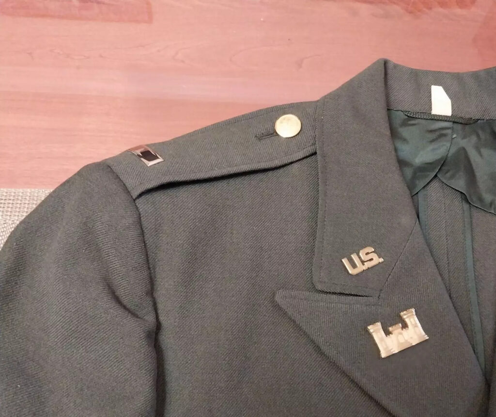 Authentic WWII US 10th Army Corp of Engineers Officer’s Uniform Jacket W/pins