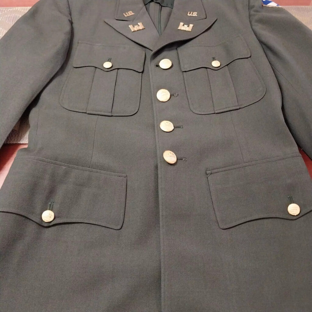Authentic WWII US 10th Army Corp of Engineers Officer’s Uniform Jacket W/pins