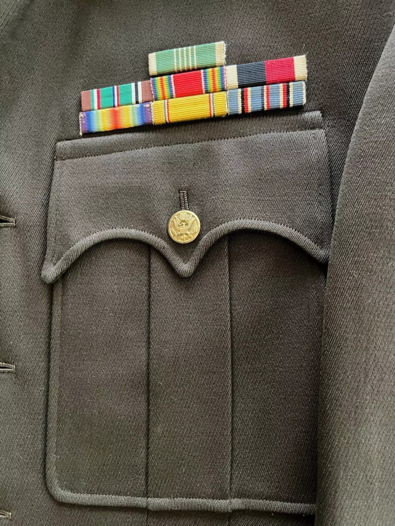 Original US Army WWII 85th Infantry Division Officer Uniform Jacket and Belt