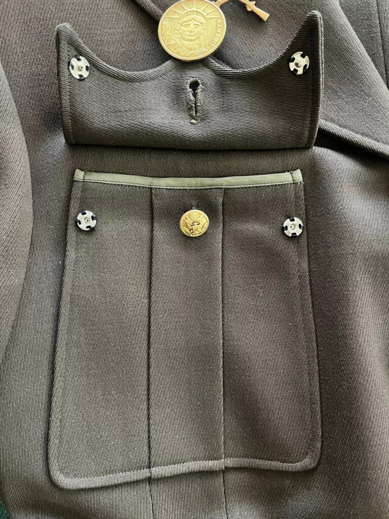 Original US Army WWII 85th Infantry Division Officer Uniform Jacket and Belt