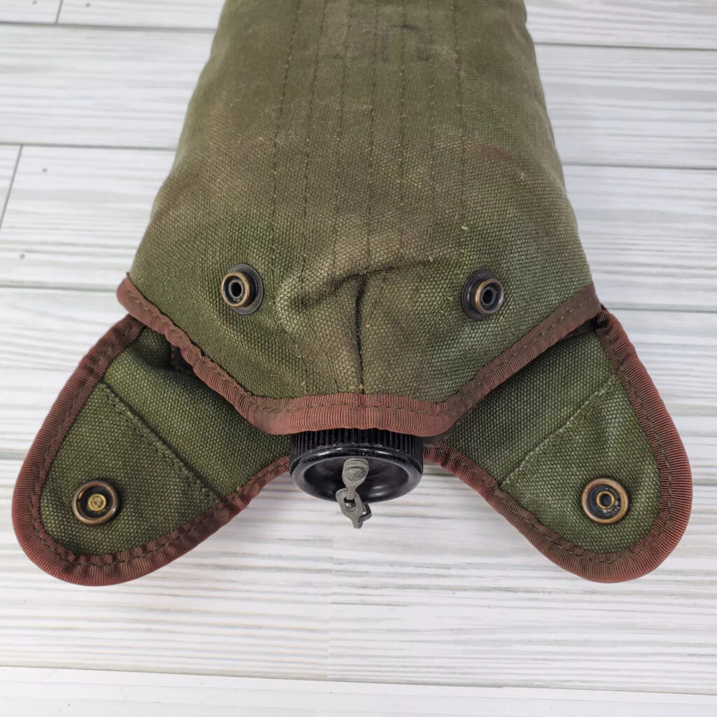 US Military WWII Vollrath 1943 Canteen Canvas Cover Vietnam Era DSA 100-4764 Vtg