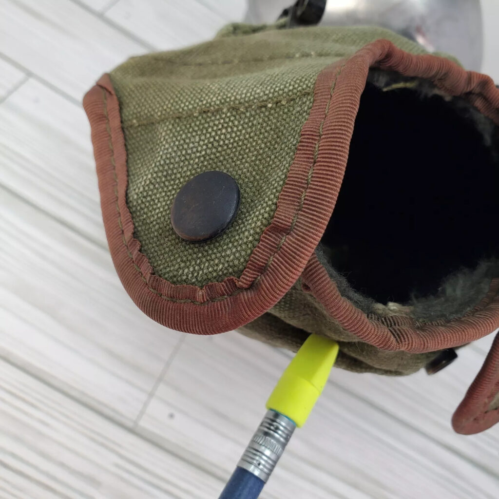 US Military WWII Vollrath 1943 Canteen Canvas Cover Vietnam Era DSA 100-4764 Vtg