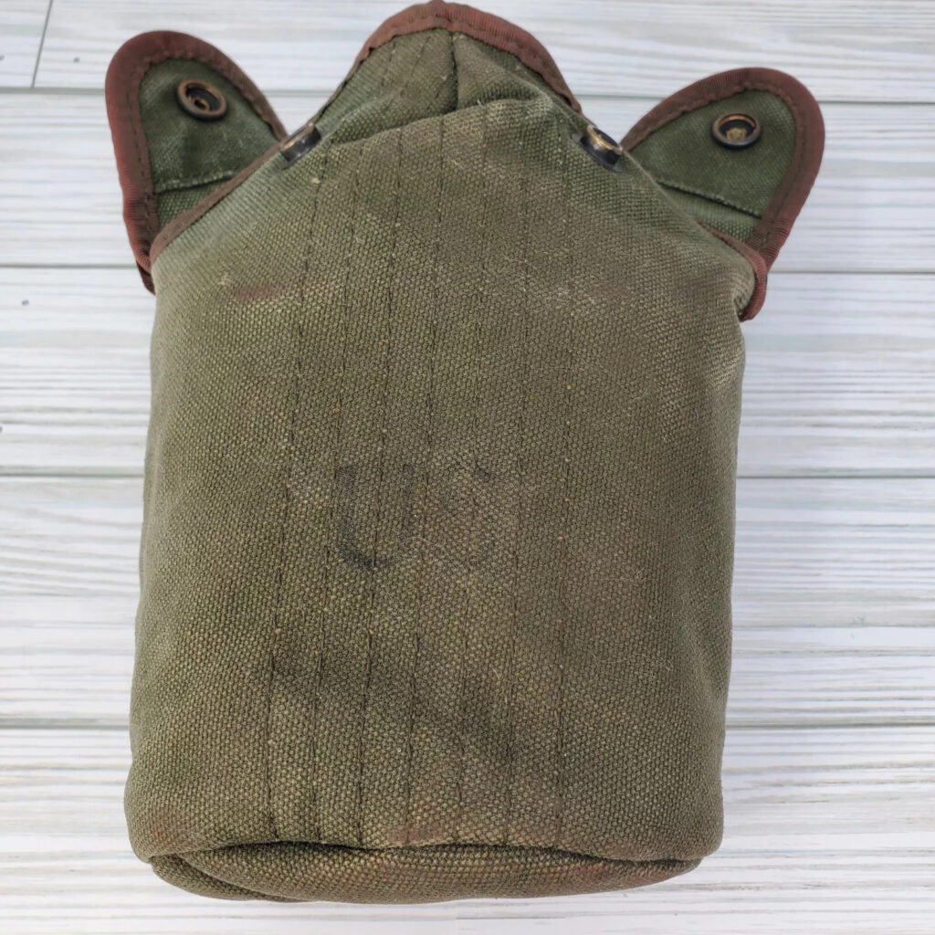 US Military WWII Vollrath 1943 Canteen Canvas Cover Vietnam Era DSA 100-4764 Vtg