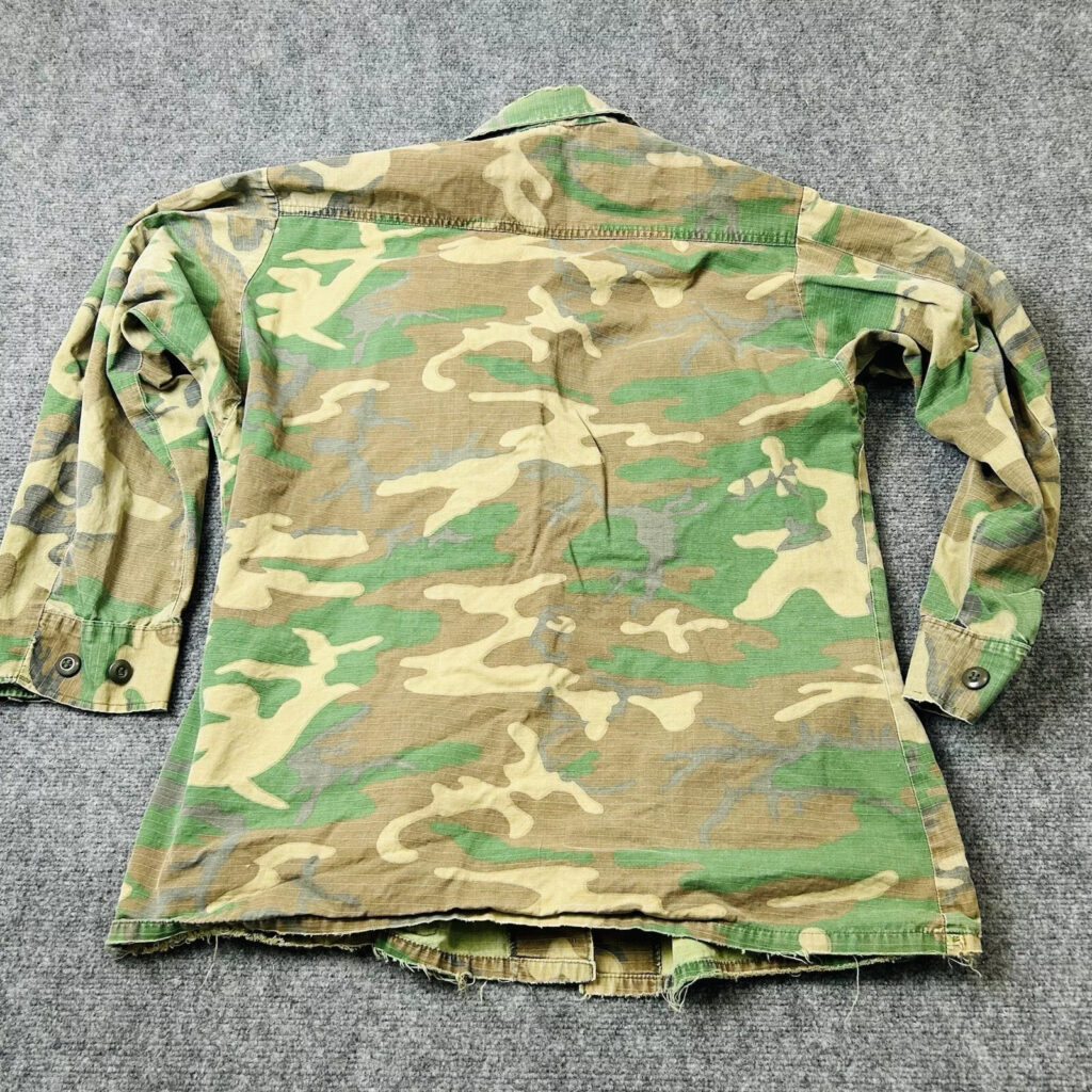 Vintage ERDL USMC 1970’s Woodland Camo Jungle Combat Coat