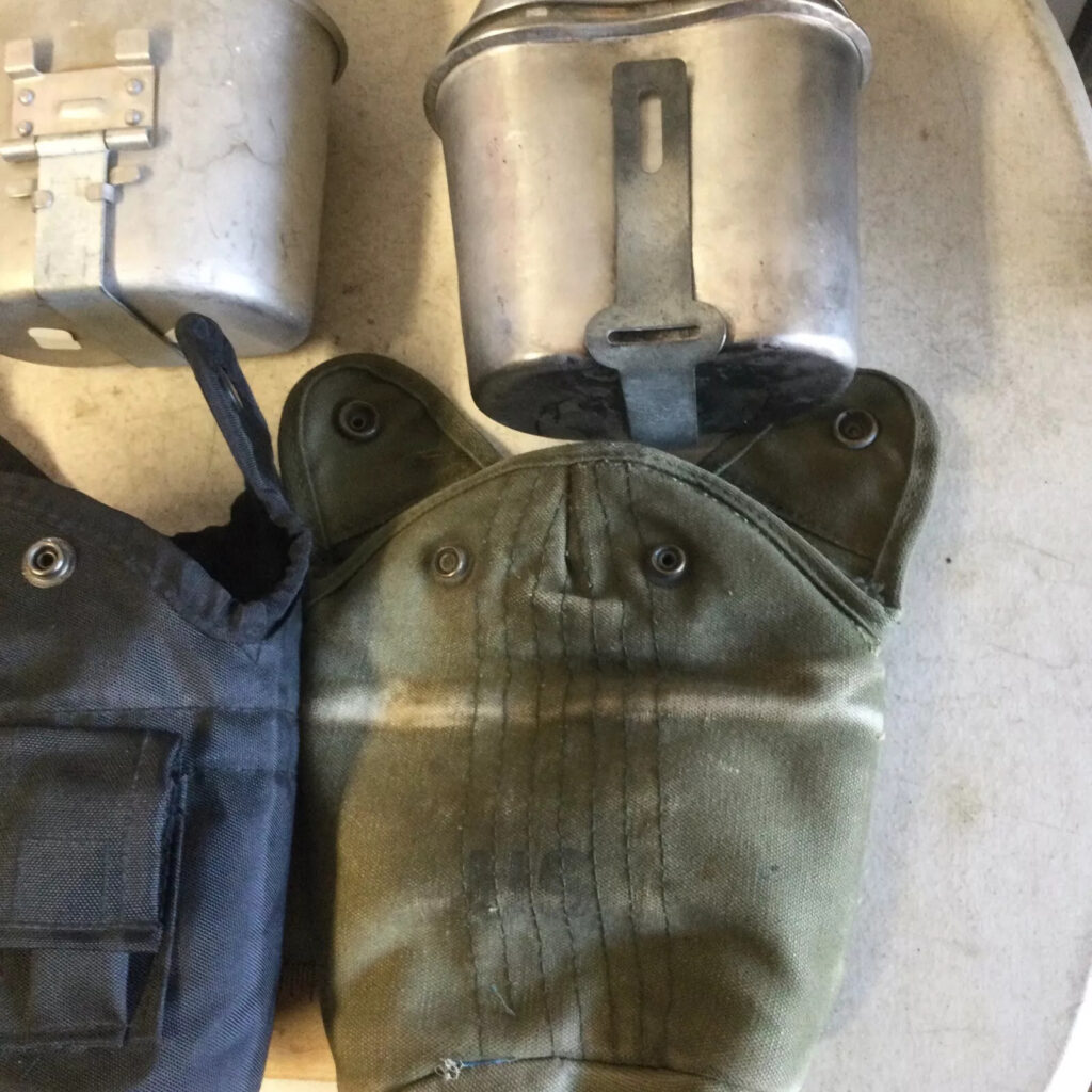 Lot Of 3 US Army Canteens And Covers See Pics