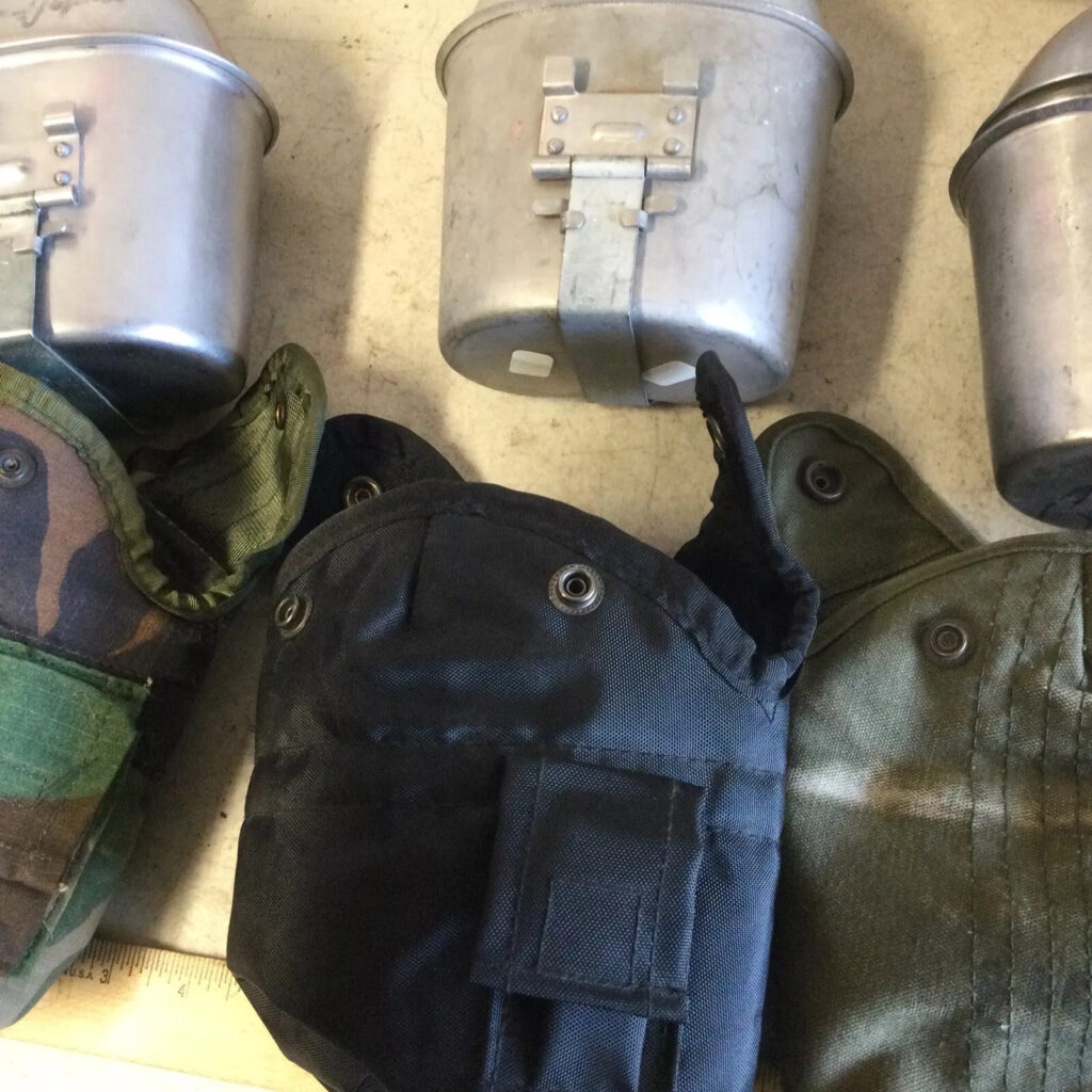 Lot Of 3 US Army Canteens And Covers See Pics