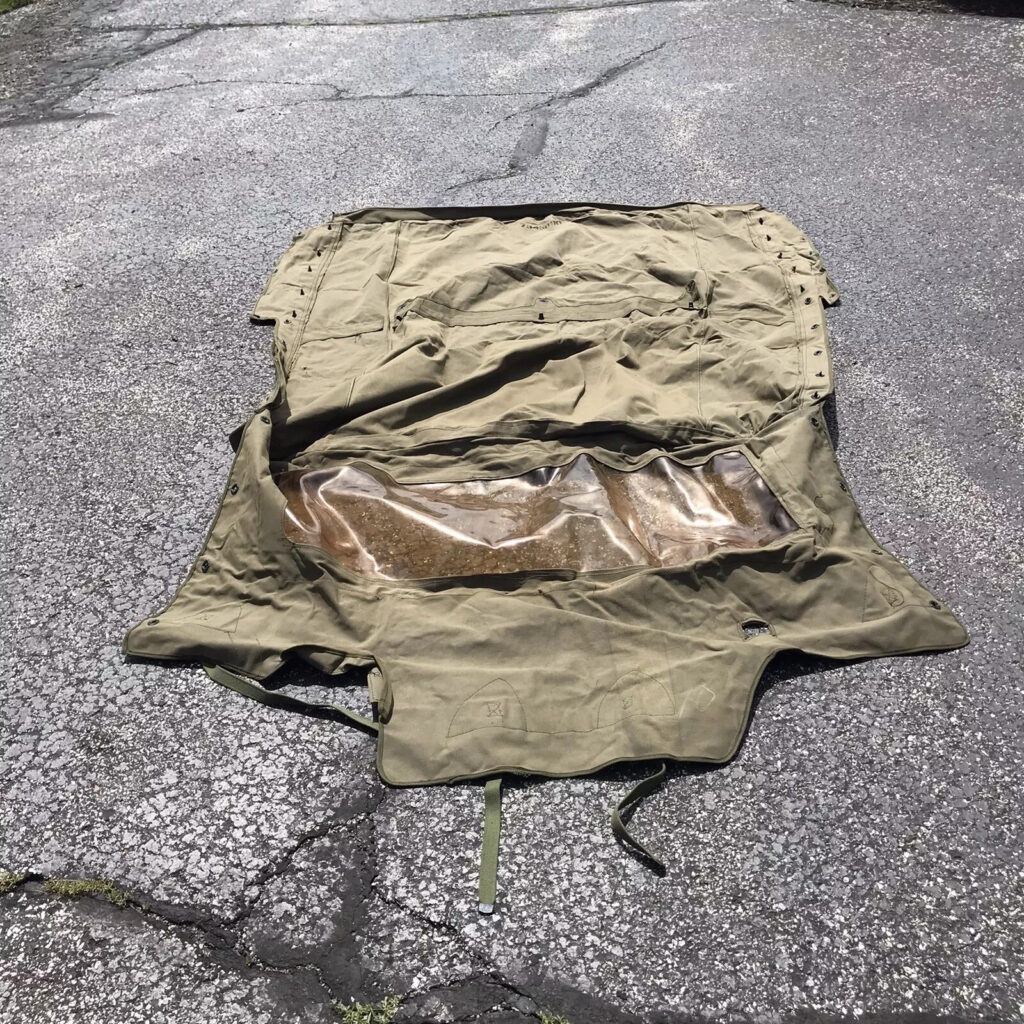 Original Vietnam US Military Army M151 Jeep Canvas Top 1/4 Ton 4 x Utility