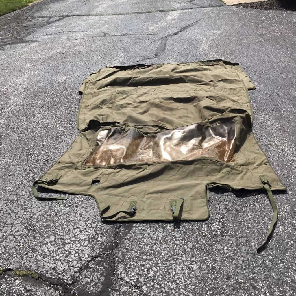 Original Vietnam US Military Army M151 Jeep Canvas Top 1/4 Ton 4 x Utility