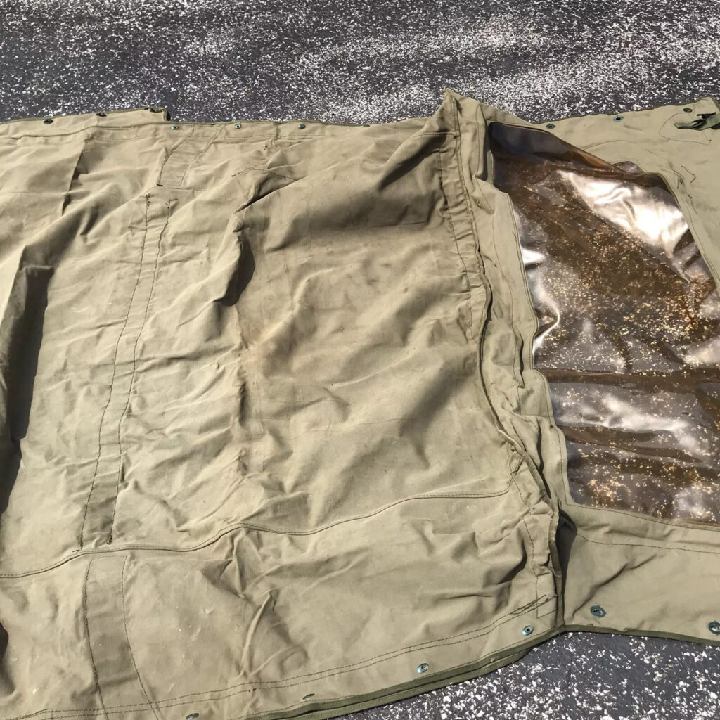 Original Vietnam US Military Army M151 Jeep Canvas Top 1/4 Ton 4 x Utility