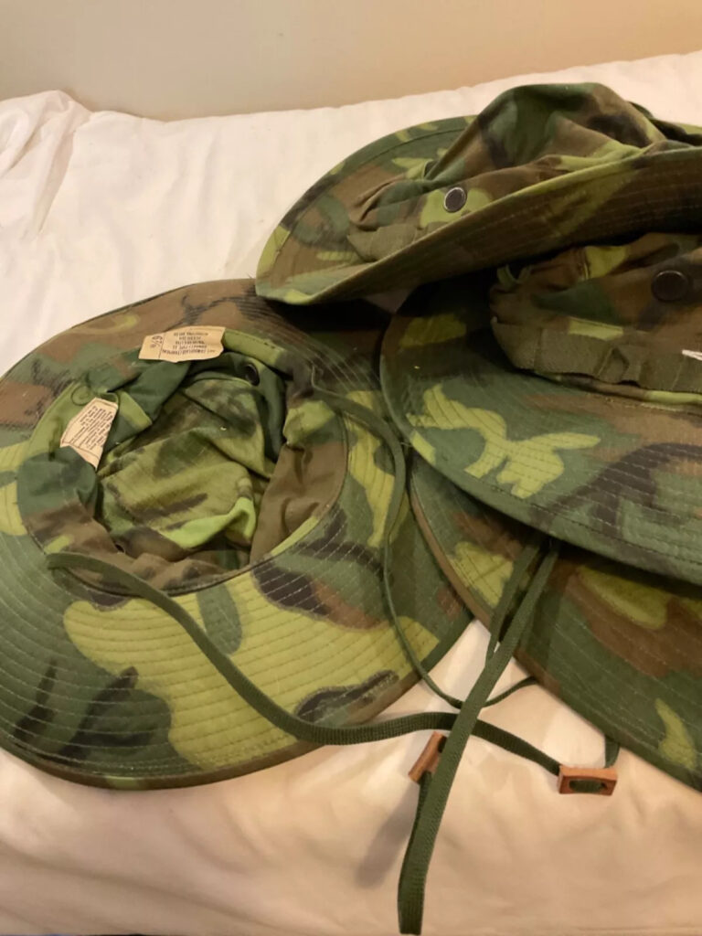 US ARMY Vietnam LOT Of 4 ERDL Boonie HATS ALL 6 7/8 DSA 100-68 Unissued Conditio