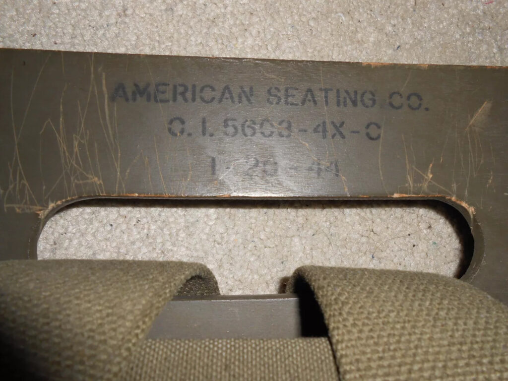 WW2 Backboard, Plywood (1944) with Intended Medical Pack Unissued