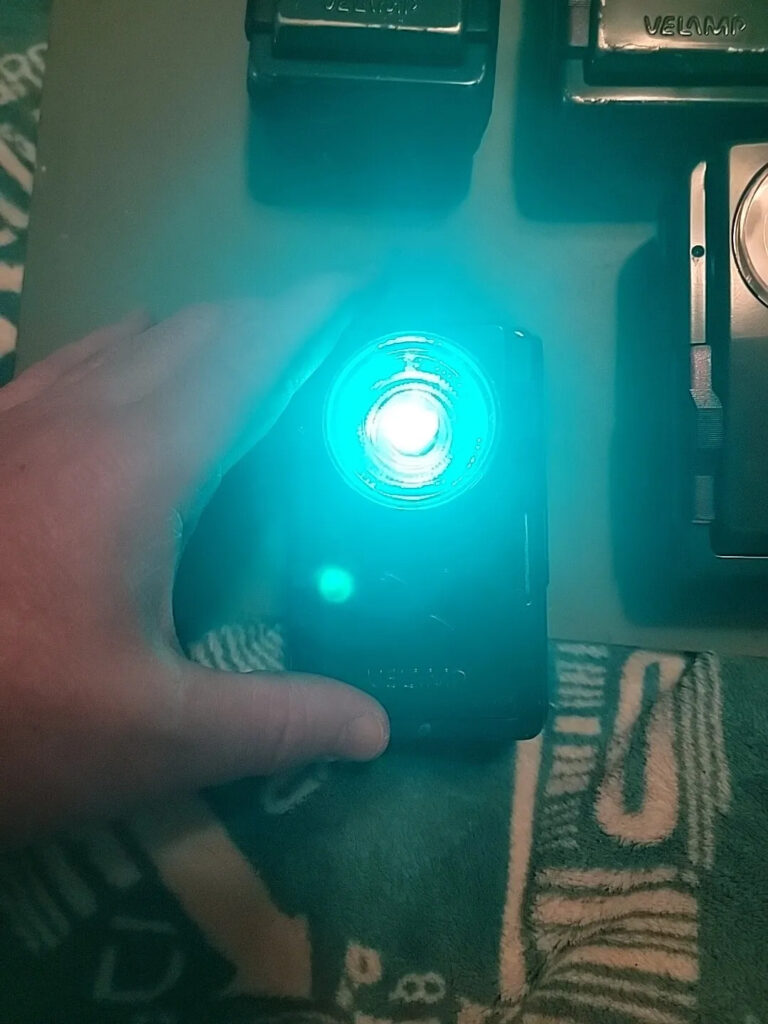 1–Norwegian Military Signal Flashlight Velamp post WW2 With LED Upgrade Used