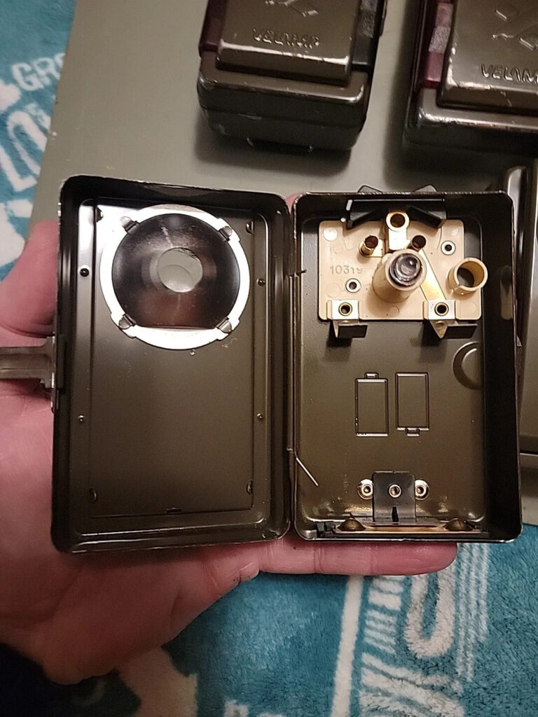 1–Norwegian Military Signal Flashlight Velamp post WW2 With LED Upgrade Used