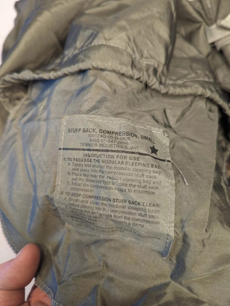 USGI Small Modular Sleeping Bag System Foliage Compression Stuff SACK