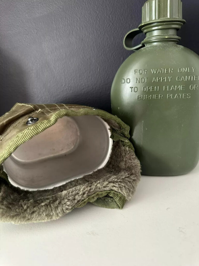 Vintage Military Canteen Set- (wwi, Wwii, Vietnam) U.S. History Decades