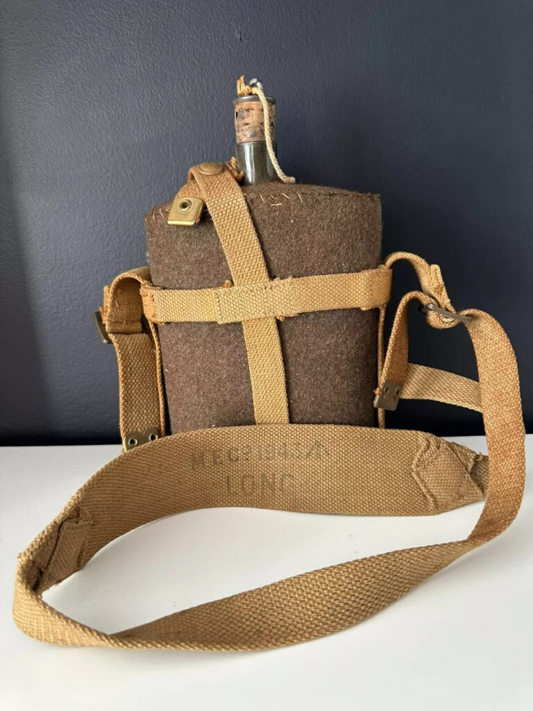 Vintage Military Canteen Set- (wwi, Wwii, Vietnam) U.S. History Decades