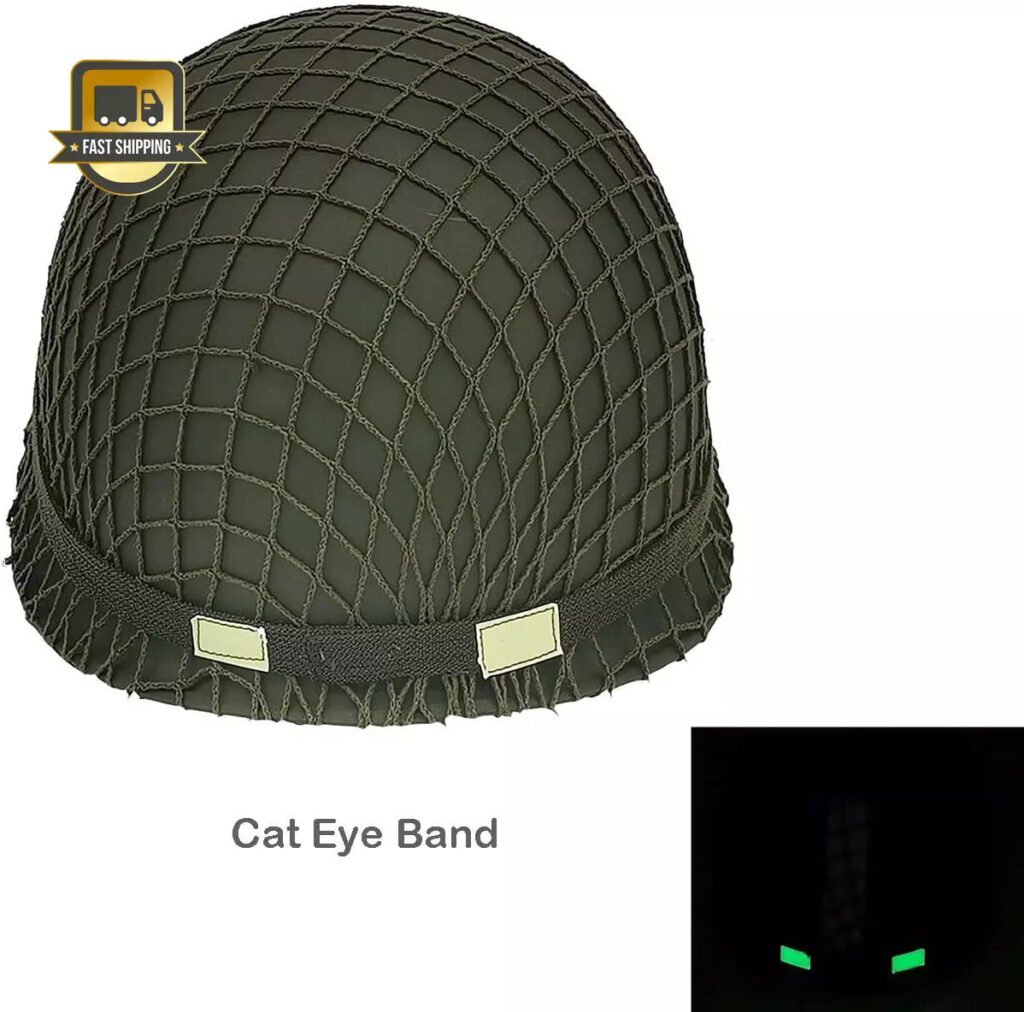 WW2 US Army M1 Helmet, Gear Uniform, Helmet Metal Steel Shell Replica wi