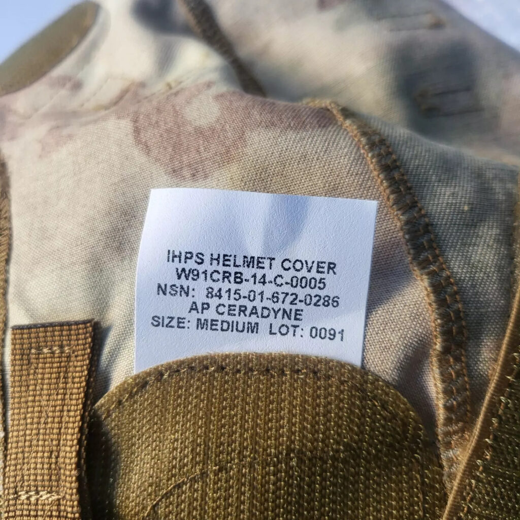 Ceradyne IHPS Ballistic Combat Protection System Helmet Complete ARMY Sz Med New