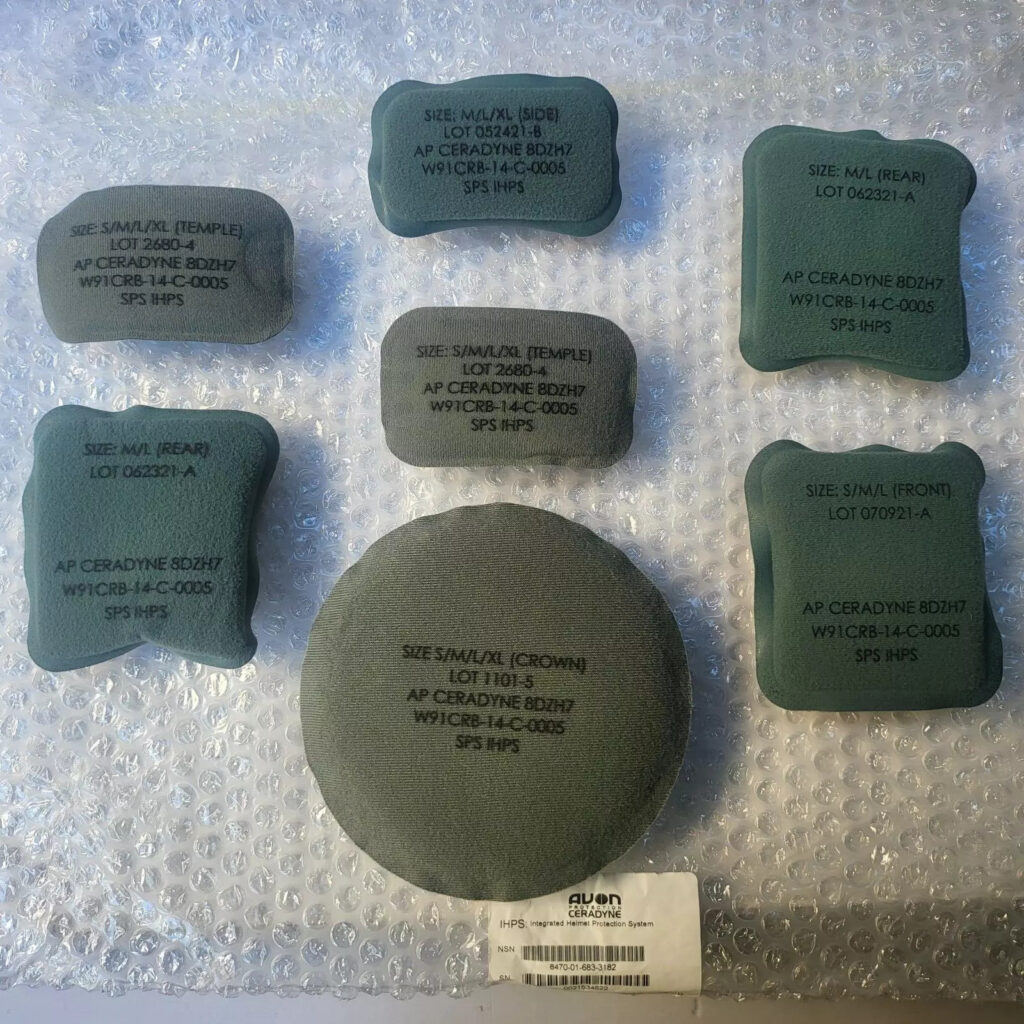 Ceradyne IHPS Ballistic Combat Protection System Helmet Complete ARMY Sz Med New