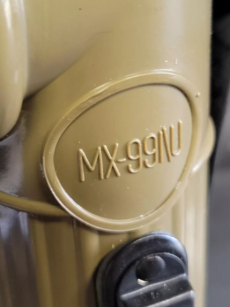 Issued Fulton Mx-991/u Angle Head Flashlight US Military OD Green Pre-1973 Vntg