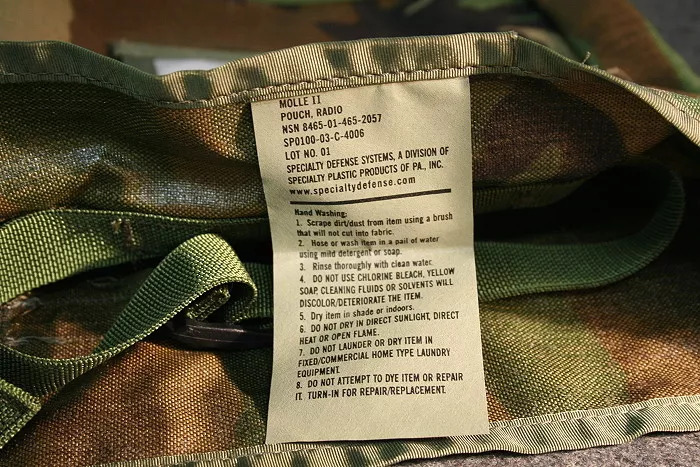 Molle ll Woodland Camo Radio Pouch Utility US Army Military Rucksack GI Mint