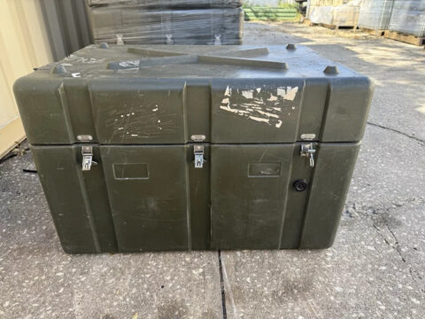 Pelican Military Hardigg Footlocker Dark Green Case Size 31 X21 X 21 Waterproof for sale