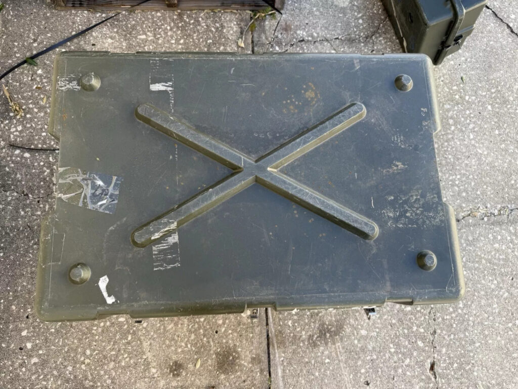 Pelican Military Hardigg Footlocker Dark Green Case Size 31 X21 X 21 Waterproof