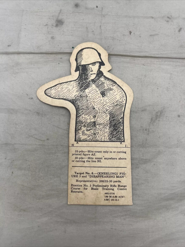 WW2 US Shooting Target German Soldier Original (t265