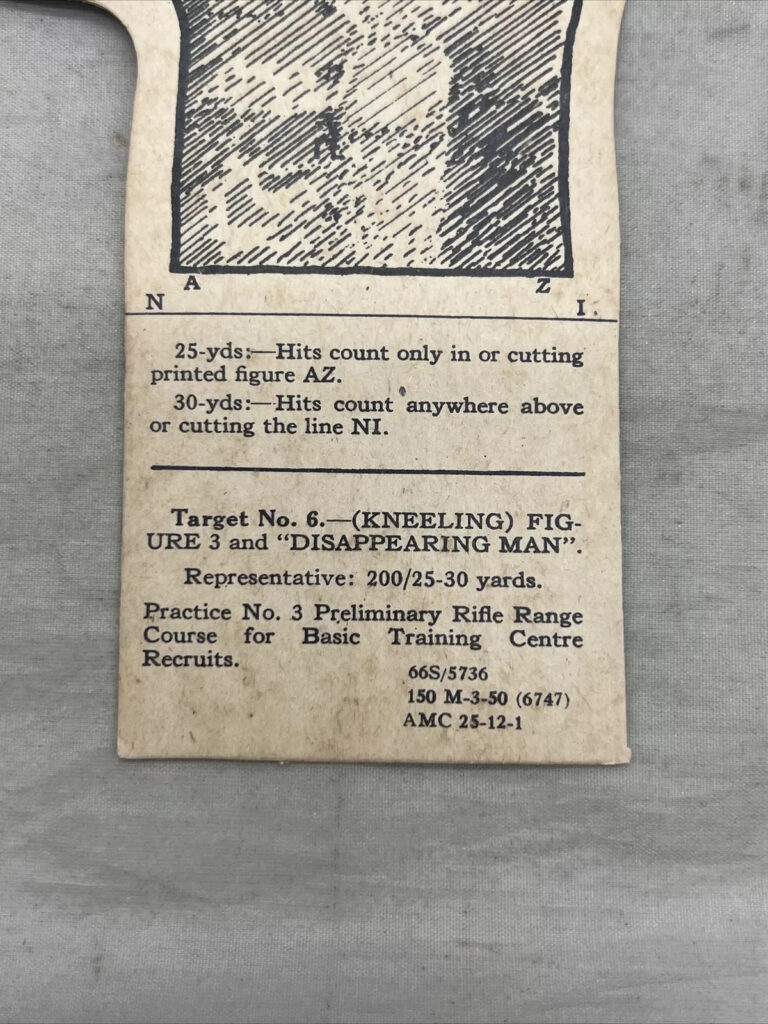 WW2 US Shooting Target German Soldier Original (t265