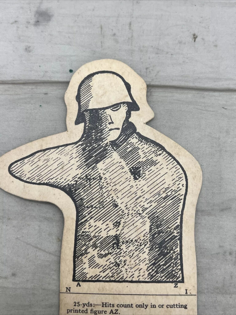 WW2 US Shooting Target German Soldier Original (t265