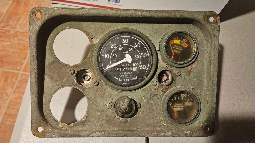 M151 M151a1 M151a2 Army Jeep Instrument Panel Cluster – Low Miles