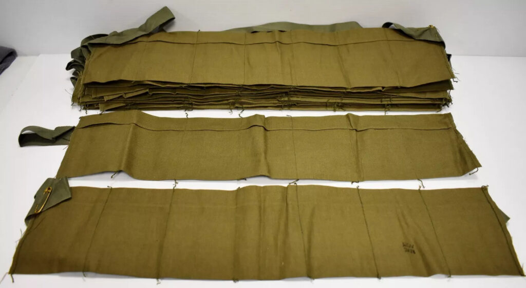 ( 2 ) Vietnam Era 5.56 7 Pocket Bandoleers / Bandoliers – Marked “NOV 7/74” Only