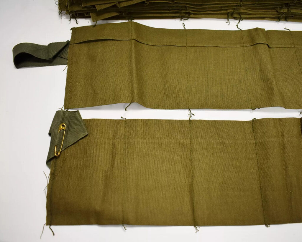 ( 2 ) Vietnam Era 5.56 7 Pocket Bandoleers / Bandoliers – Marked “NOV 7/74” Only