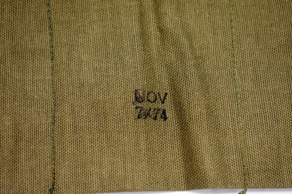 ( 2 ) Vietnam Era 5.56 7 Pocket Bandoleers / Bandoliers – Marked “NOV 7/74” Only