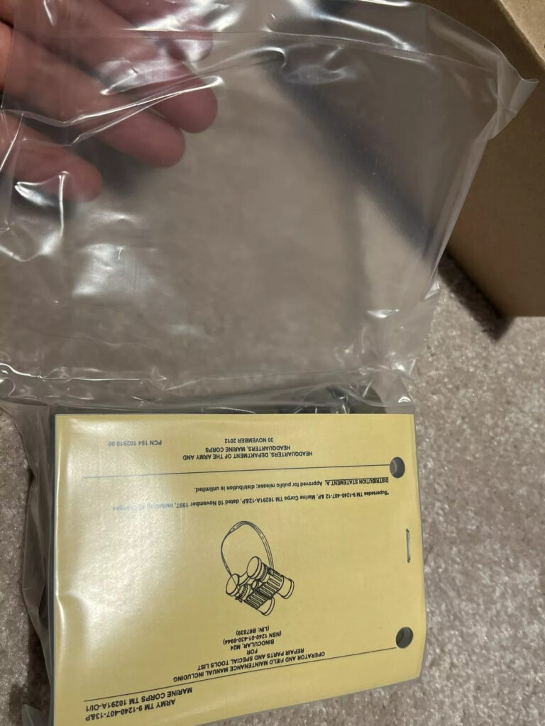 M24 Binoculars Original us Military Desert Tan 7*28 Unopened