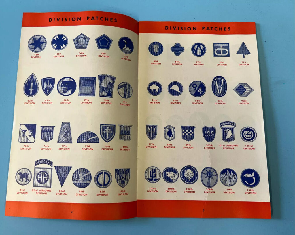 1945 Insignia Of The US Armed Forces Booklet- Original