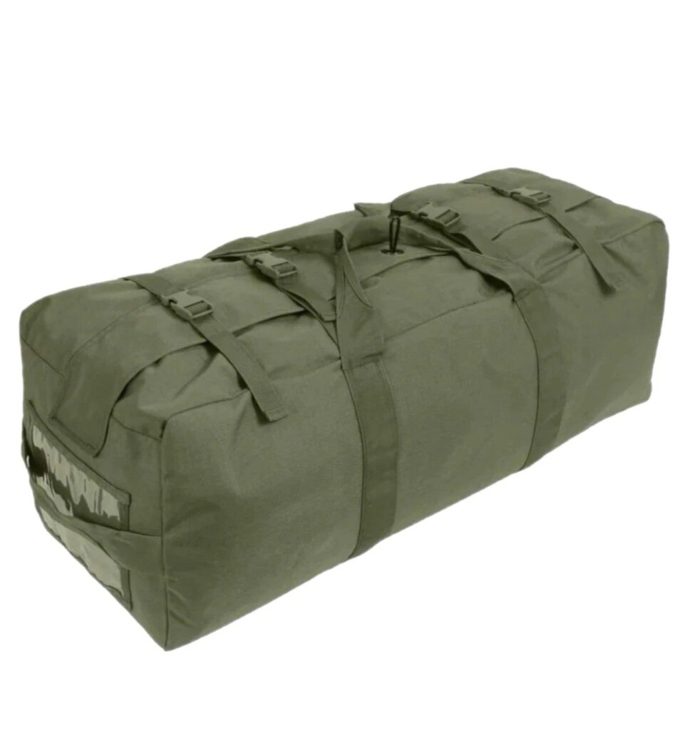 Genuine US Military Issue Deployment Duffel Bag, Gear Gym Transport Used