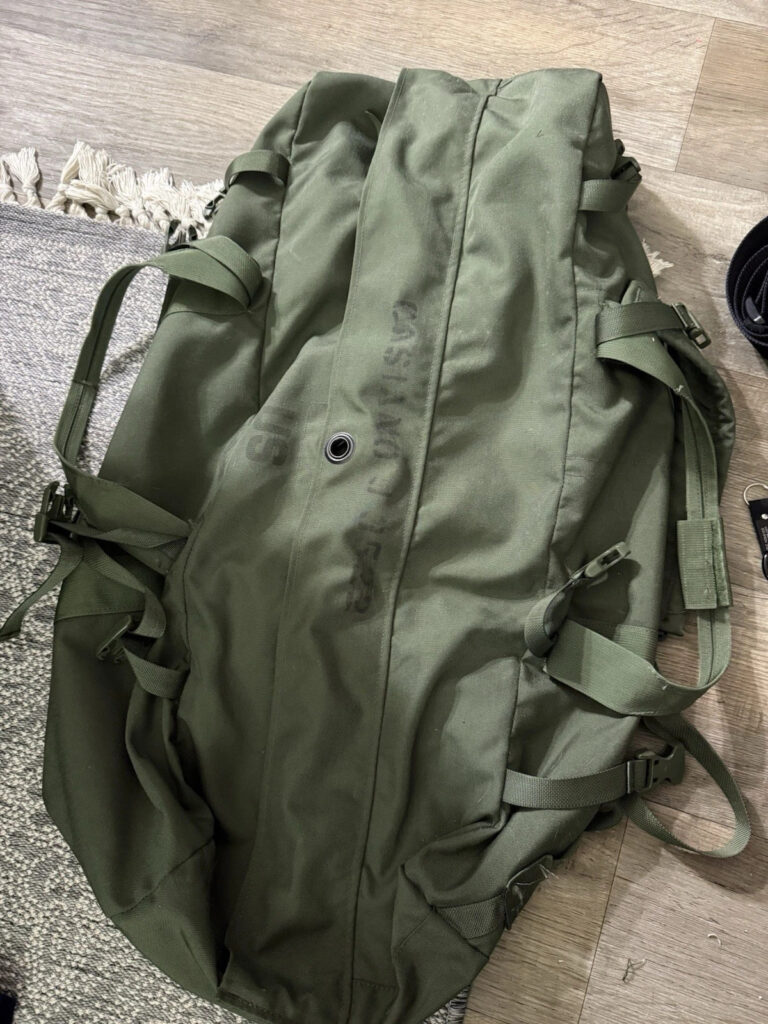Genuine US Military Issue Deployment Duffel Bag, Gear Gym Transport Used