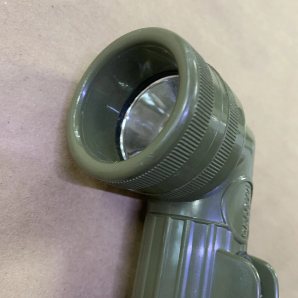 U.S. Military Army Fulton Mx-991\u Field Angled Flashlight Green USA Made
