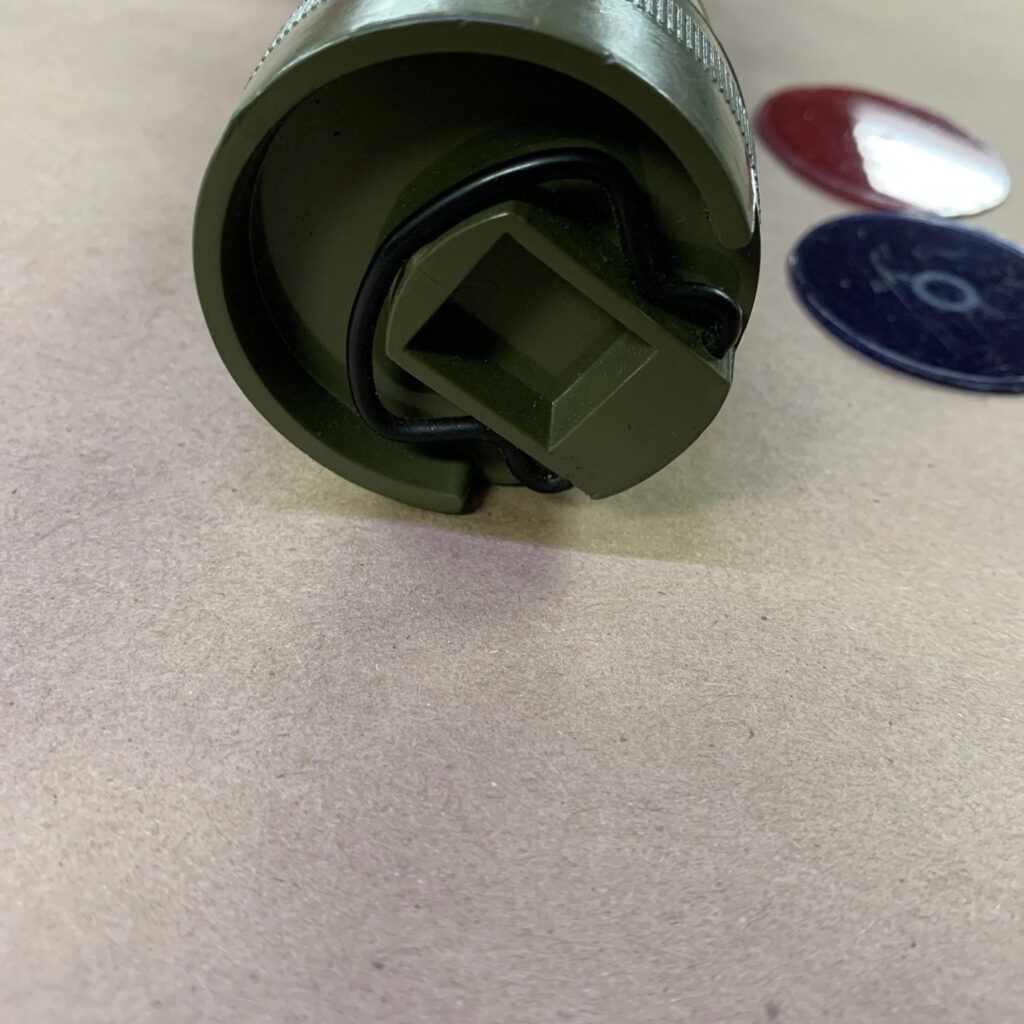 U.S. Military Army Fulton Mx-991\u Field Angled Flashlight Green USA Made