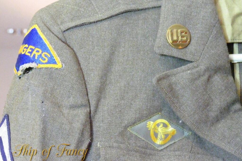 WWII 1940s Unidentified Sgt with The 3rd Battalion Rangers Jacket