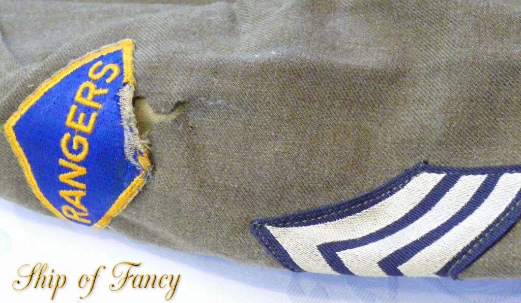 WWII 1940s Unidentified Sgt with The 3rd Battalion Rangers Jacket