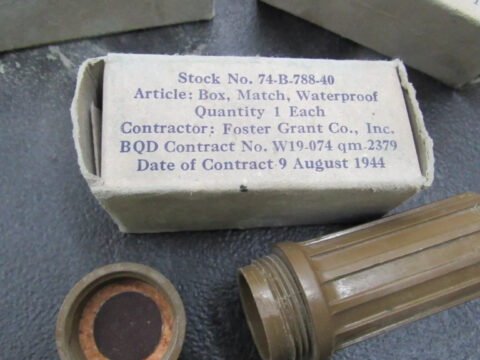 WWII US GI Match Safe NOS Original WW2 Surplus In 43′ Dated box for sale
