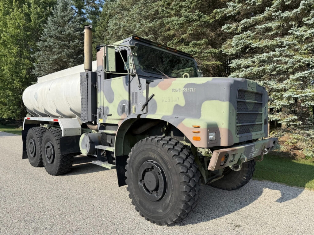2002 Oshkosh MK23 MTVR 7 ton Water Truck 6×6 Off Road Military Tanker Cat C12
