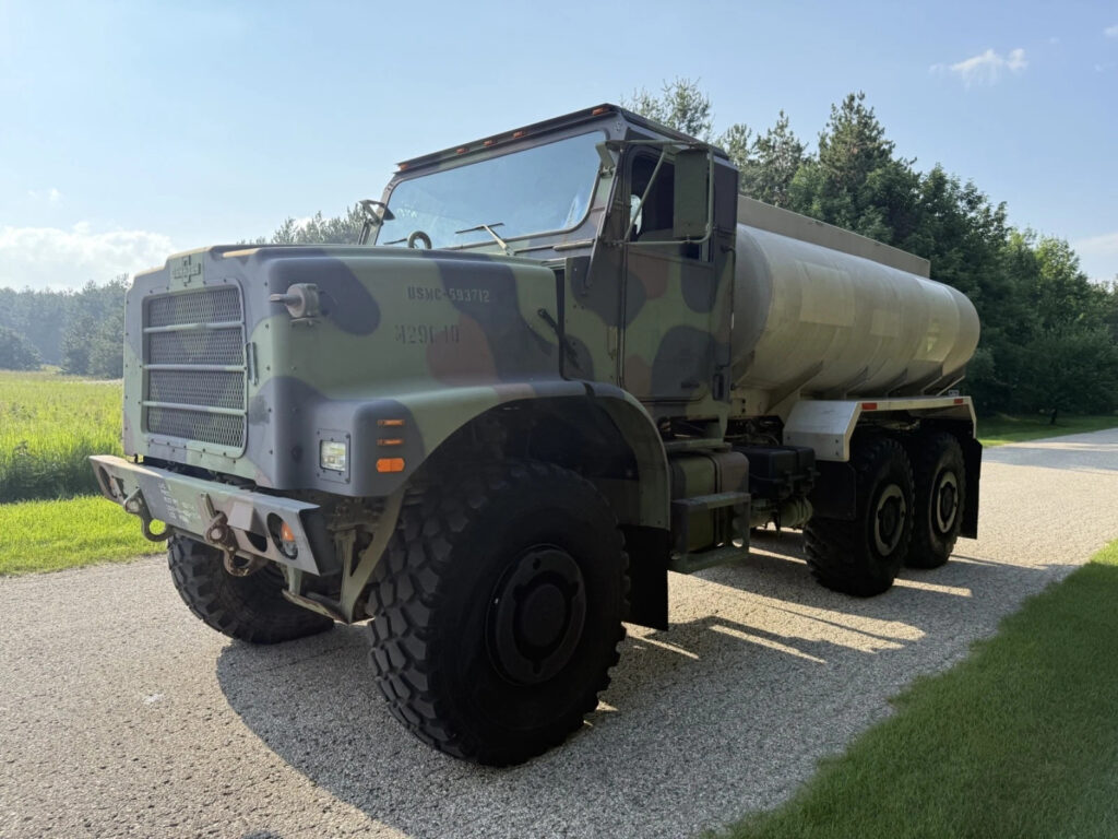 2002 Oshkosh MK23 MTVR 7 ton Water Truck 6×6 Off Road Military Tanker Cat C12