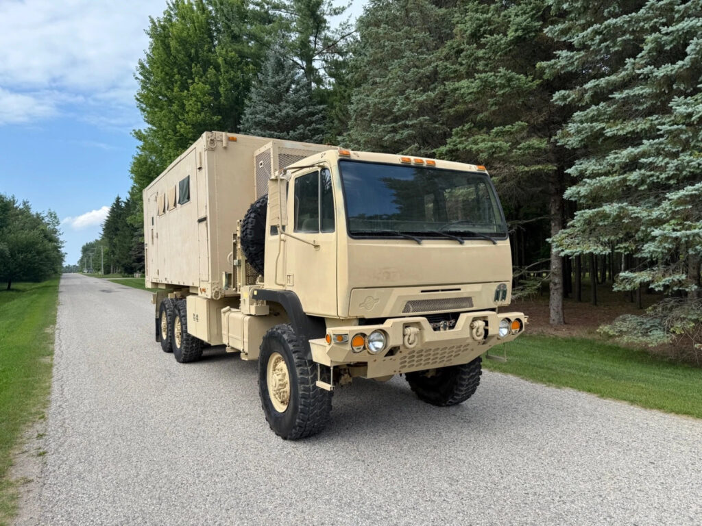 2008 Stewart & Stevenson M1087a1r 6×6 Expandable Van Military Truck Diesel RARE