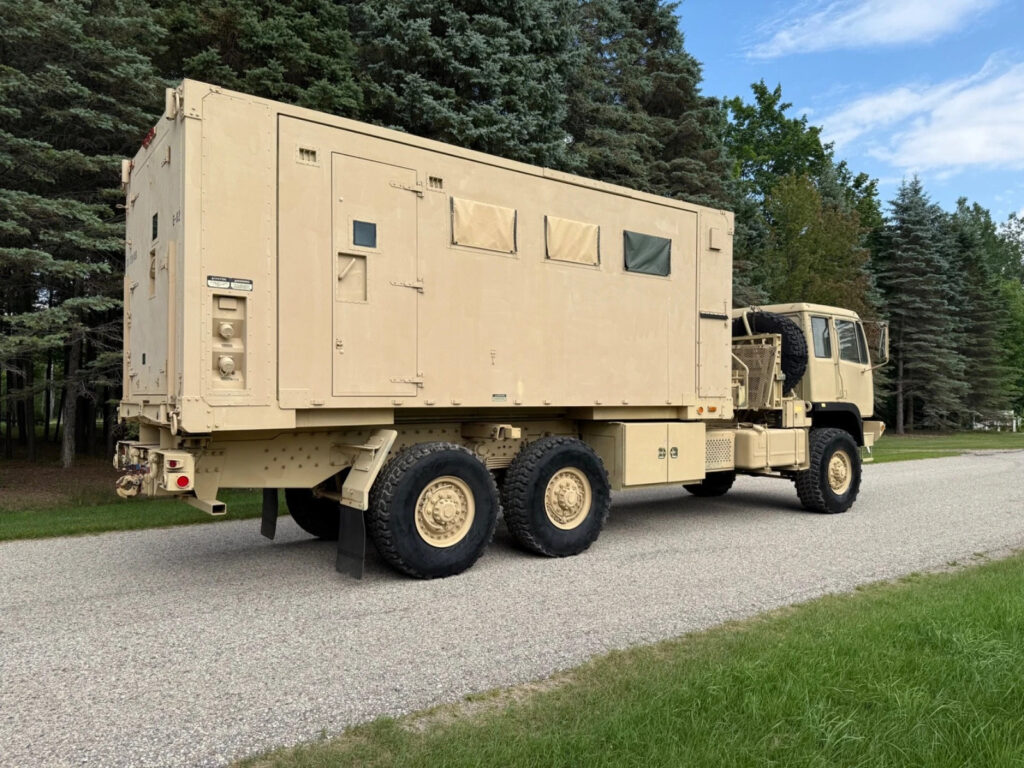 2008 Stewart & Stevenson M1087a1r 6×6 Expandable Van Military Truck Diesel RARE