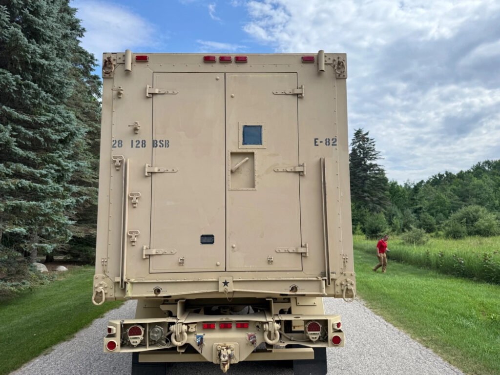 2008 Stewart & Stevenson M1087a1r 6×6 Expandable Van Military Truck Diesel RARE