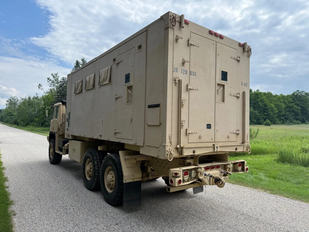 2008 Stewart & Stevenson M1087a1r 6×6 Expandable Van Military Truck Diesel RARE